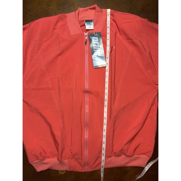 VTG 1993 Prince Tennis Salmon Pink Lightweight Zip Up Windbreaker Size L NWT - Picture 7 of 13
